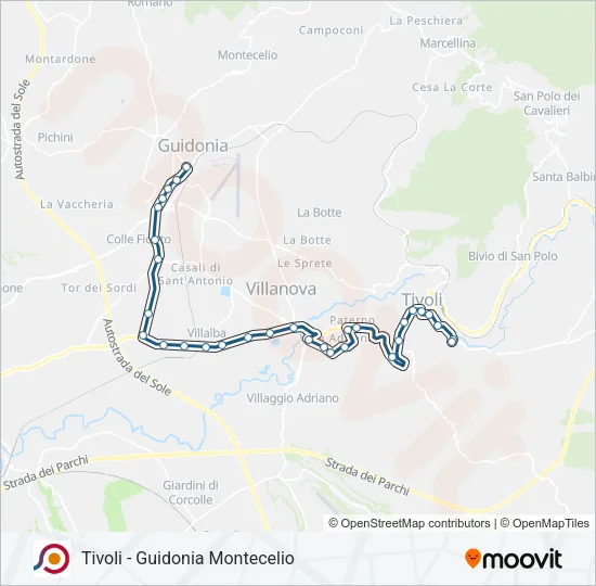 COTRAL Bus Line Map