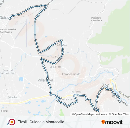 COTRAL Bus Line Map