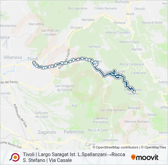 COTRAL Bus Line Map