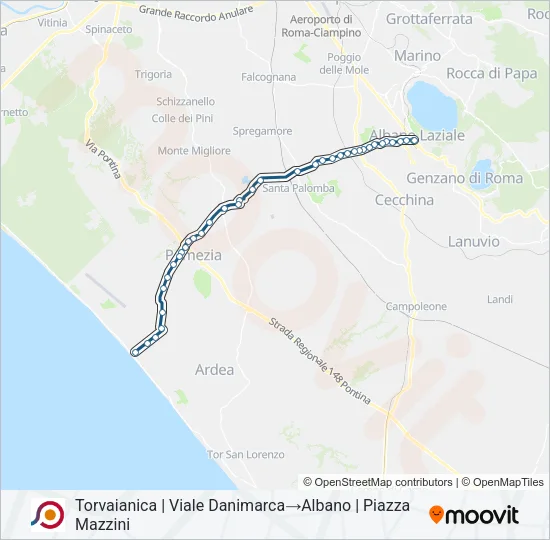 COTRAL Bus Line Map