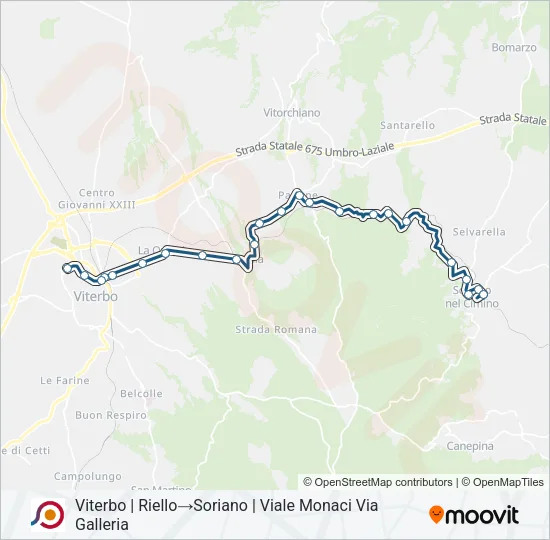 COTRAL Bus Line Map