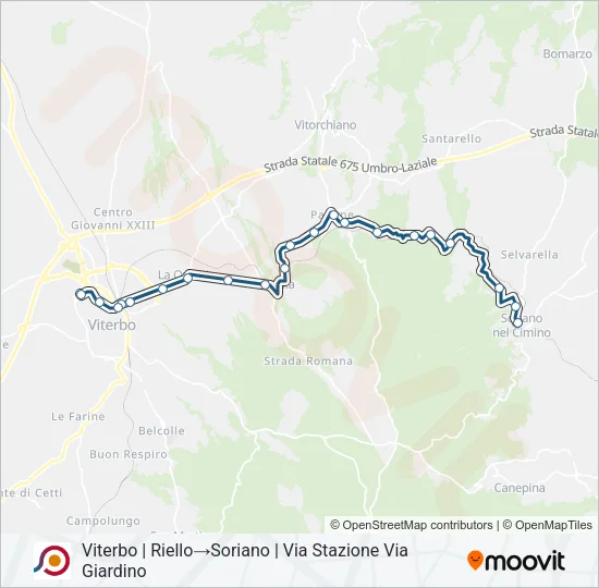 COTRAL Bus Line Map