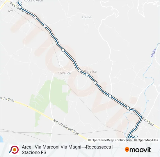 COTRAL Bus Line Map
