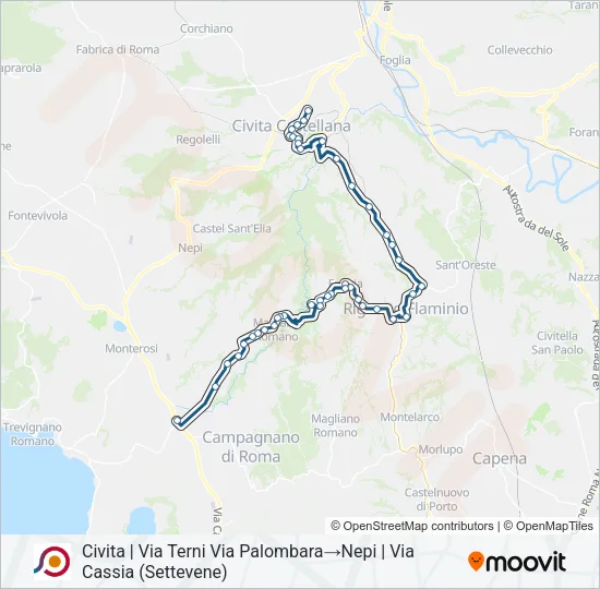 COTRAL Bus Line Map