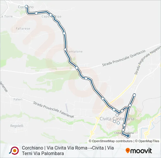COTRAL Bus Line Map