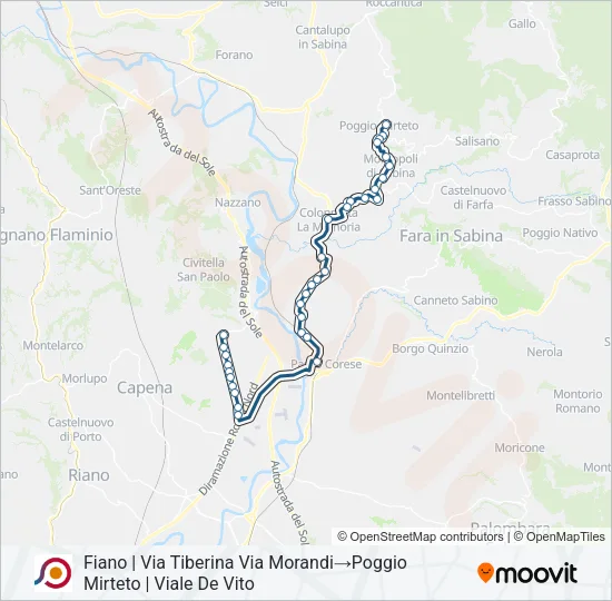 COTRAL Bus Line Map