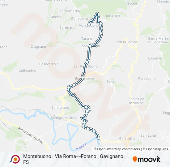 COTRAL Bus Line Map
