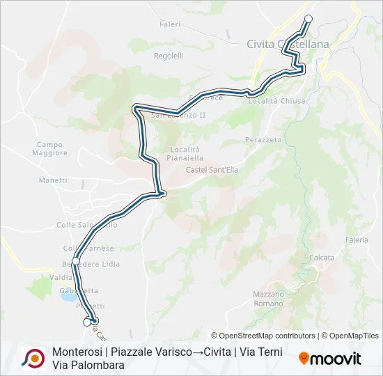 COTRAL Bus Line Map