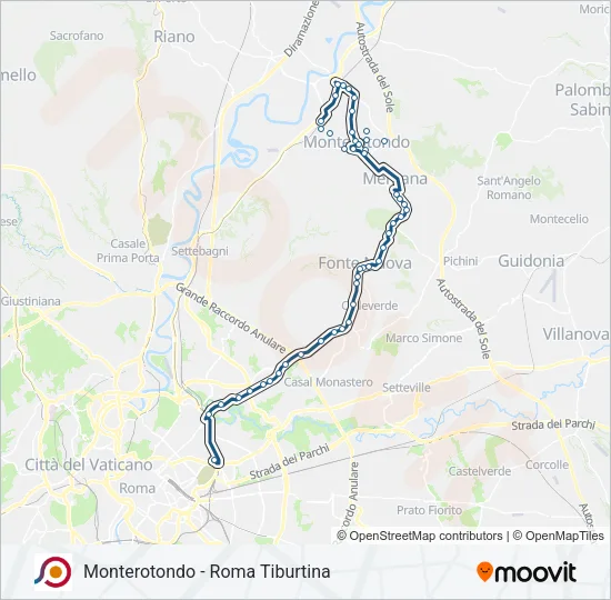 COTRAL Bus Line Map