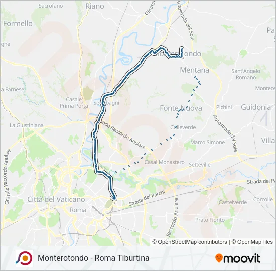 COTRAL Bus Line Map