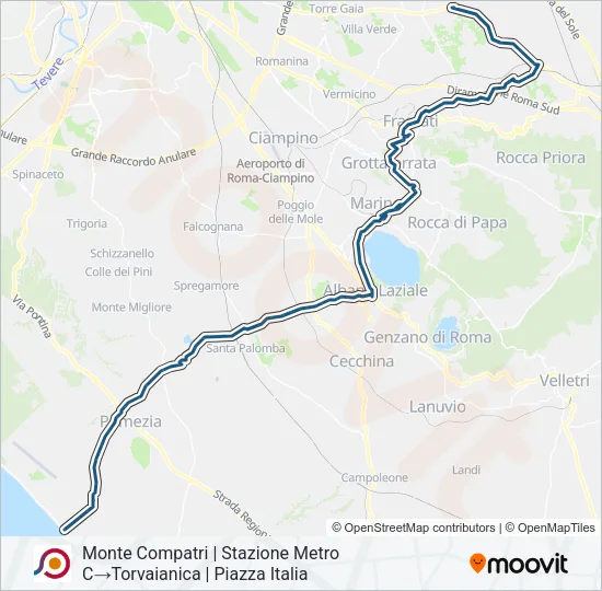 COTRAL Bus Line Map