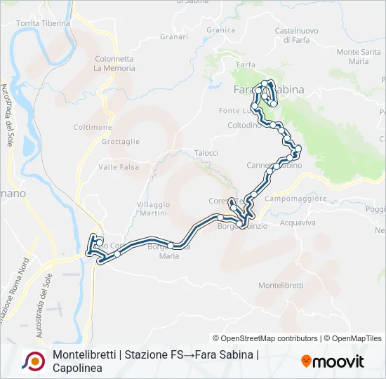 COTRAL Bus Line Map