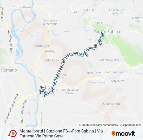 COTRAL Bus Line Map