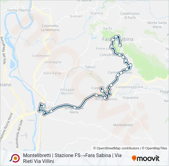 COTRAL Bus Line Map