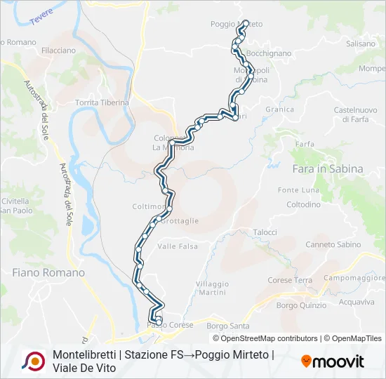 COTRAL Bus Line Map