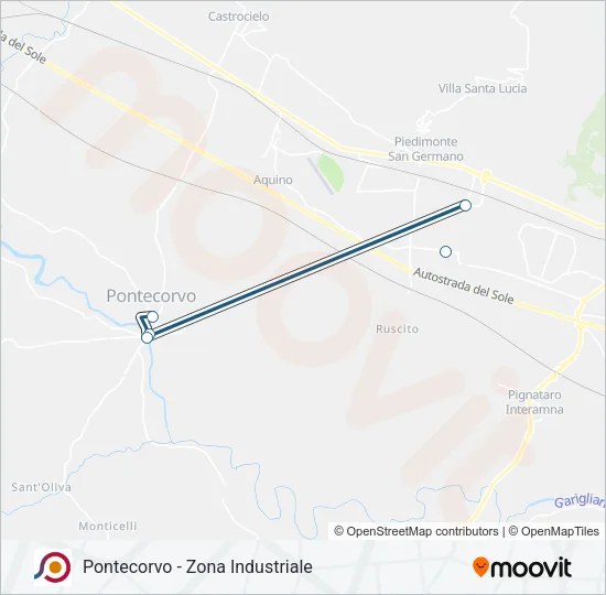 COTRAL Bus Line Map