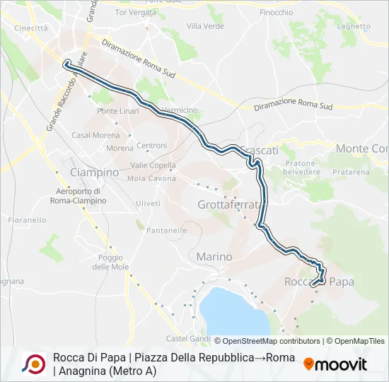 COTRAL Bus Line Map