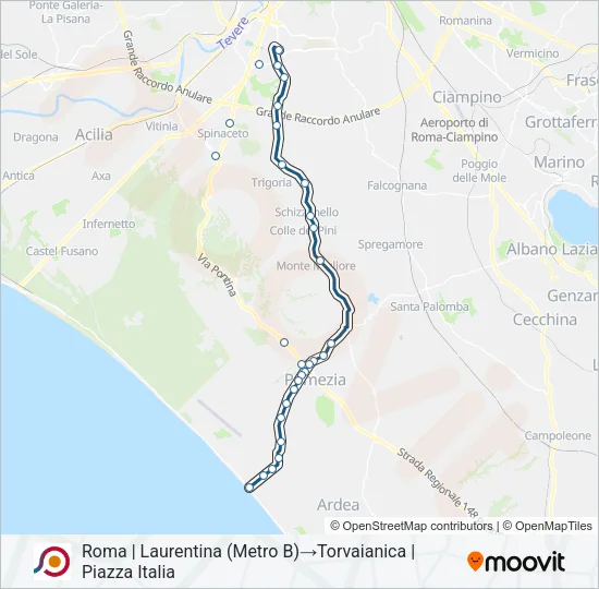 COTRAL Bus Line Map