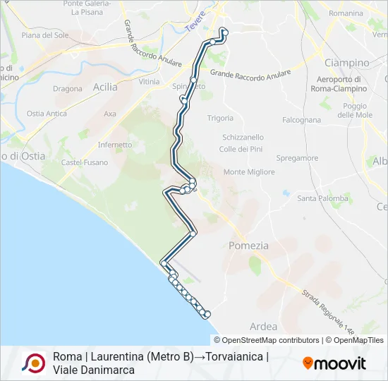 COTRAL Bus Line Map