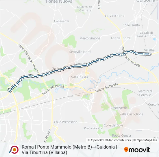 COTRAL Bus Line Map