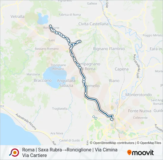COTRAL Bus Line Map