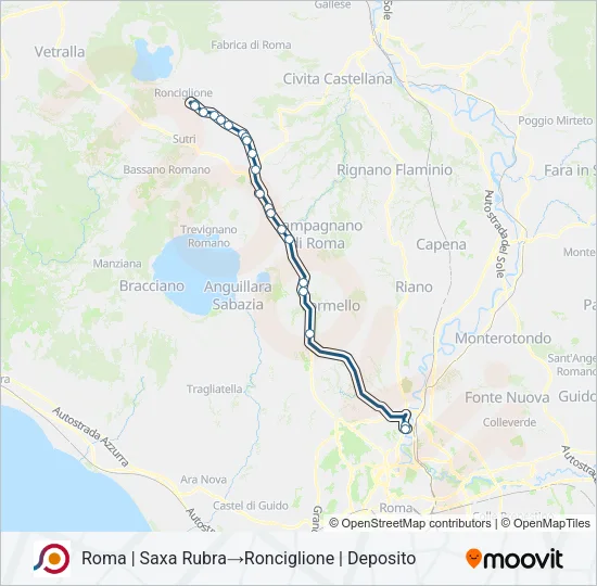COTRAL Bus Line Map