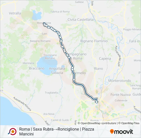 COTRAL Bus Line Map