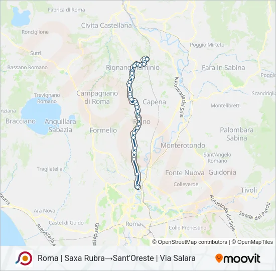 COTRAL Bus Line Map
