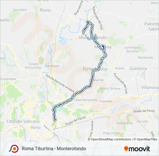 COTRAL Bus Line Map