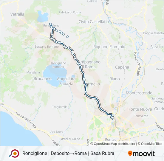 COTRAL Bus Line Map