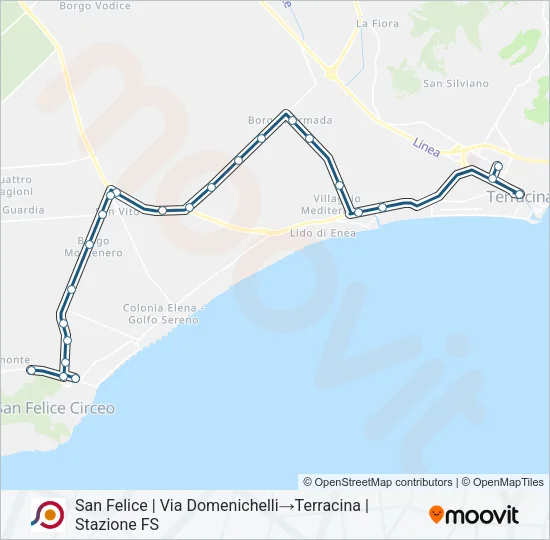 COTRAL Bus Line Map