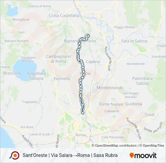 COTRAL Bus Line Map