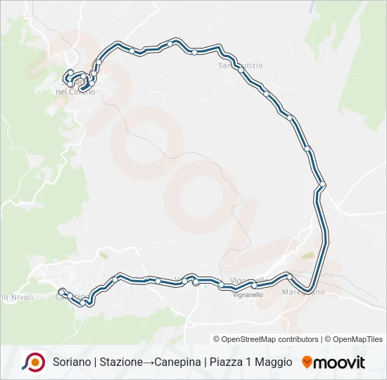 COTRAL Bus Line Map