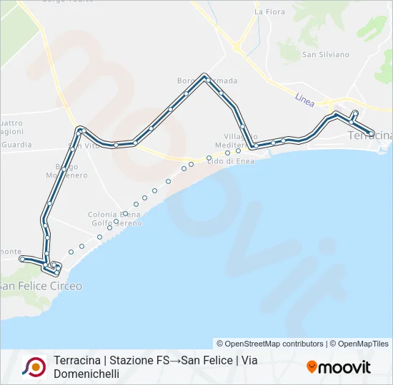 COTRAL Bus Line Map