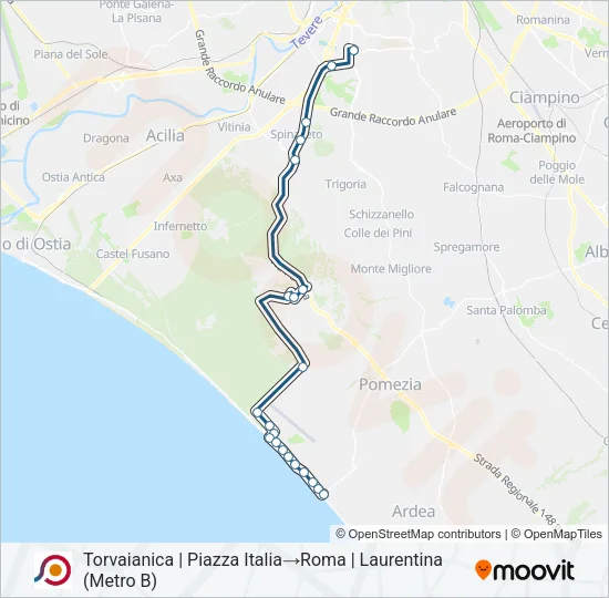 COTRAL Bus Line Map