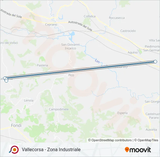 COTRAL Bus Line Map