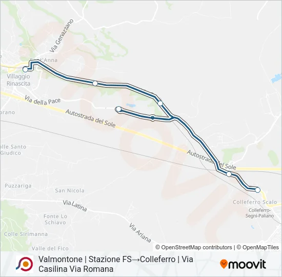 COTRAL Bus Line Map