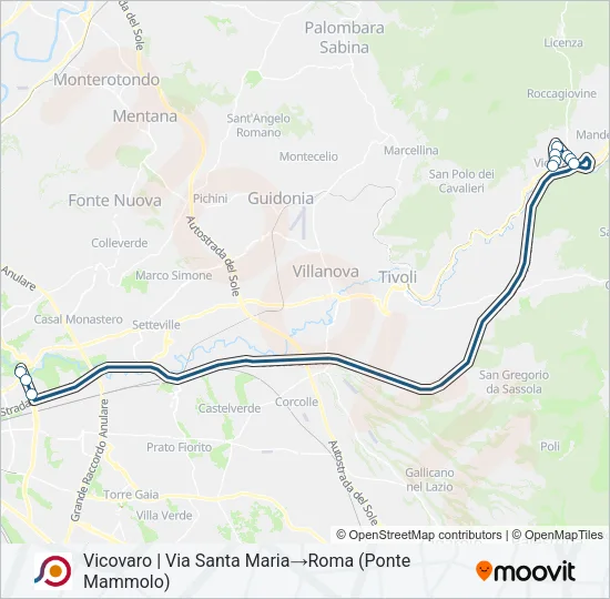 COTRAL Bus Line Map
