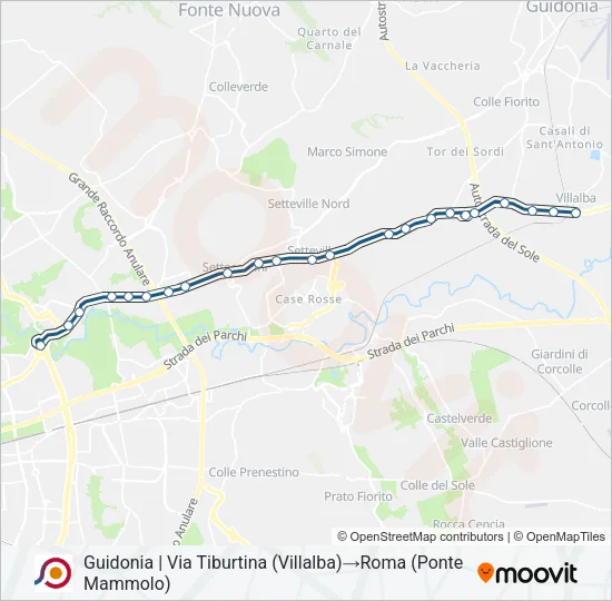 COTRAL Bus Line Map