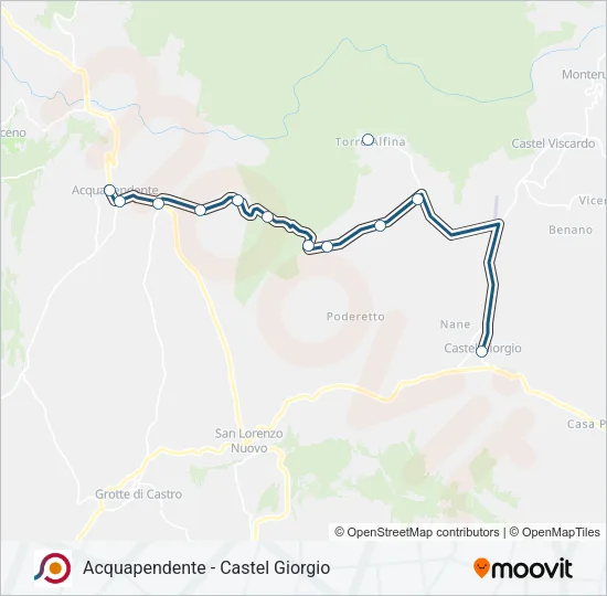 COTRAL Bus Line Map