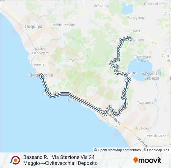 COTRAL Bus Line Map