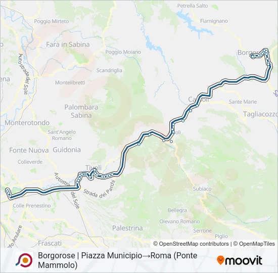 COTRAL Bus Line Map