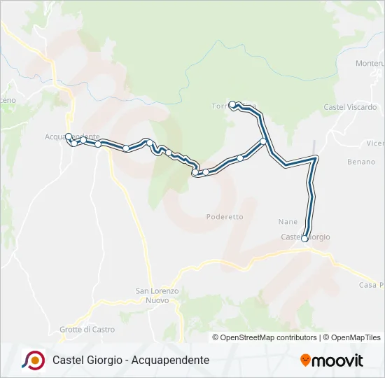 COTRAL Bus Line Map