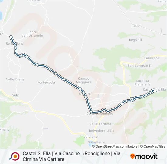 COTRAL Bus Line Map