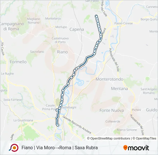 COTRAL Bus Line Map