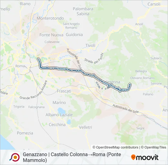 COTRAL Bus Line Map