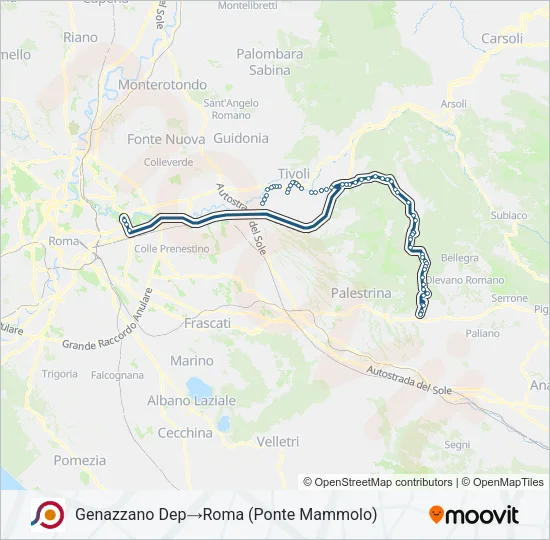 COTRAL Bus Line Map