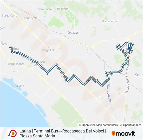 COTRAL Bus Line Map