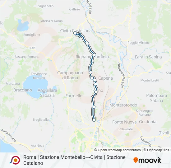 COTRAL Bus Line Map