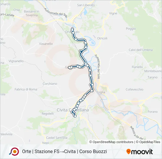 COTRAL Bus Line Map